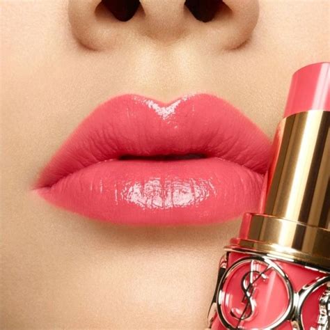 ysl rouge volupte shine lipstick pink in paris